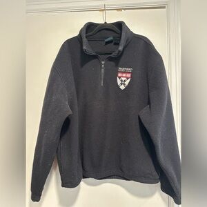 Harvard University Business School Men’s Y2K Harvard Square 1/4 Zip Fleece.